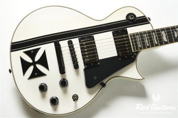IRON CROSS -James Hetfield Signature Model- Snow White w/Black Stripe